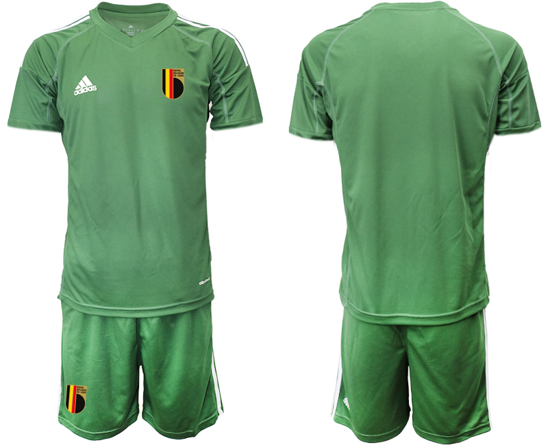 Men 2021 European Cup Belgium green goalkeeper Soccer Jerseys2->belgium jersey->Soccer Country Jersey